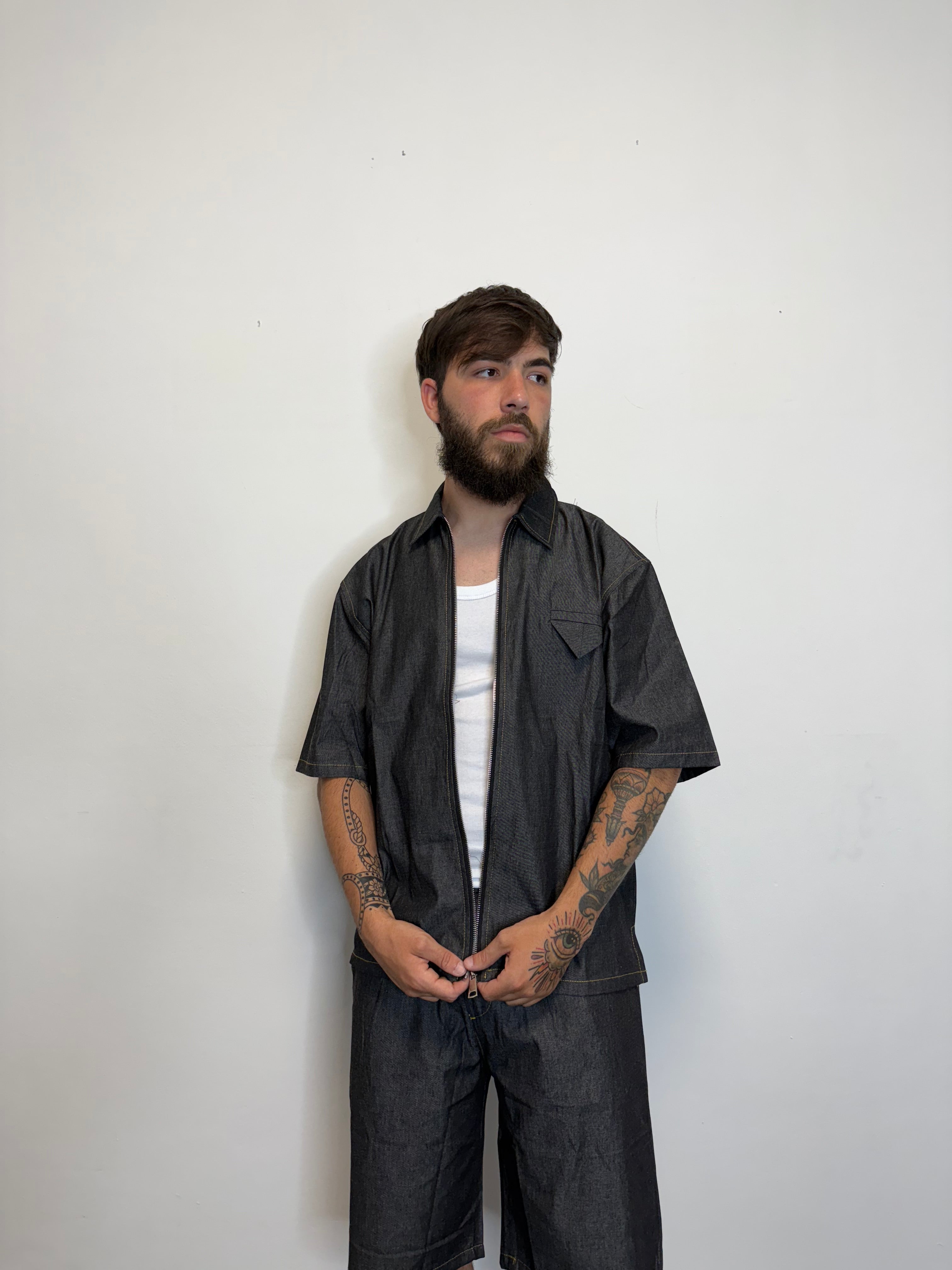COORDINATO BLACK DEMIN SET