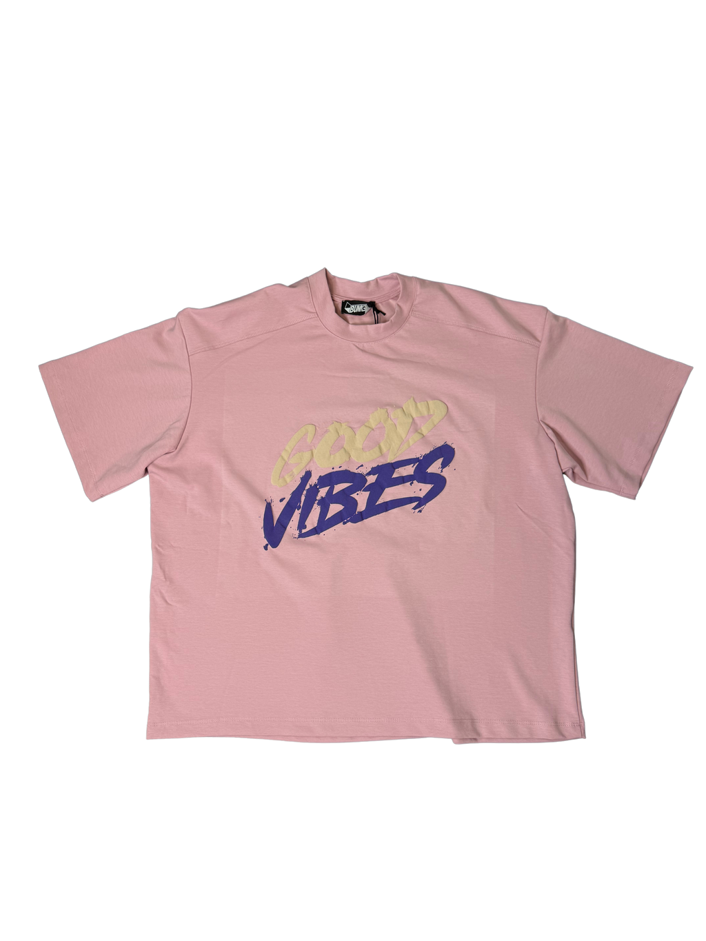 T-shirt GOOD VIBES pink
