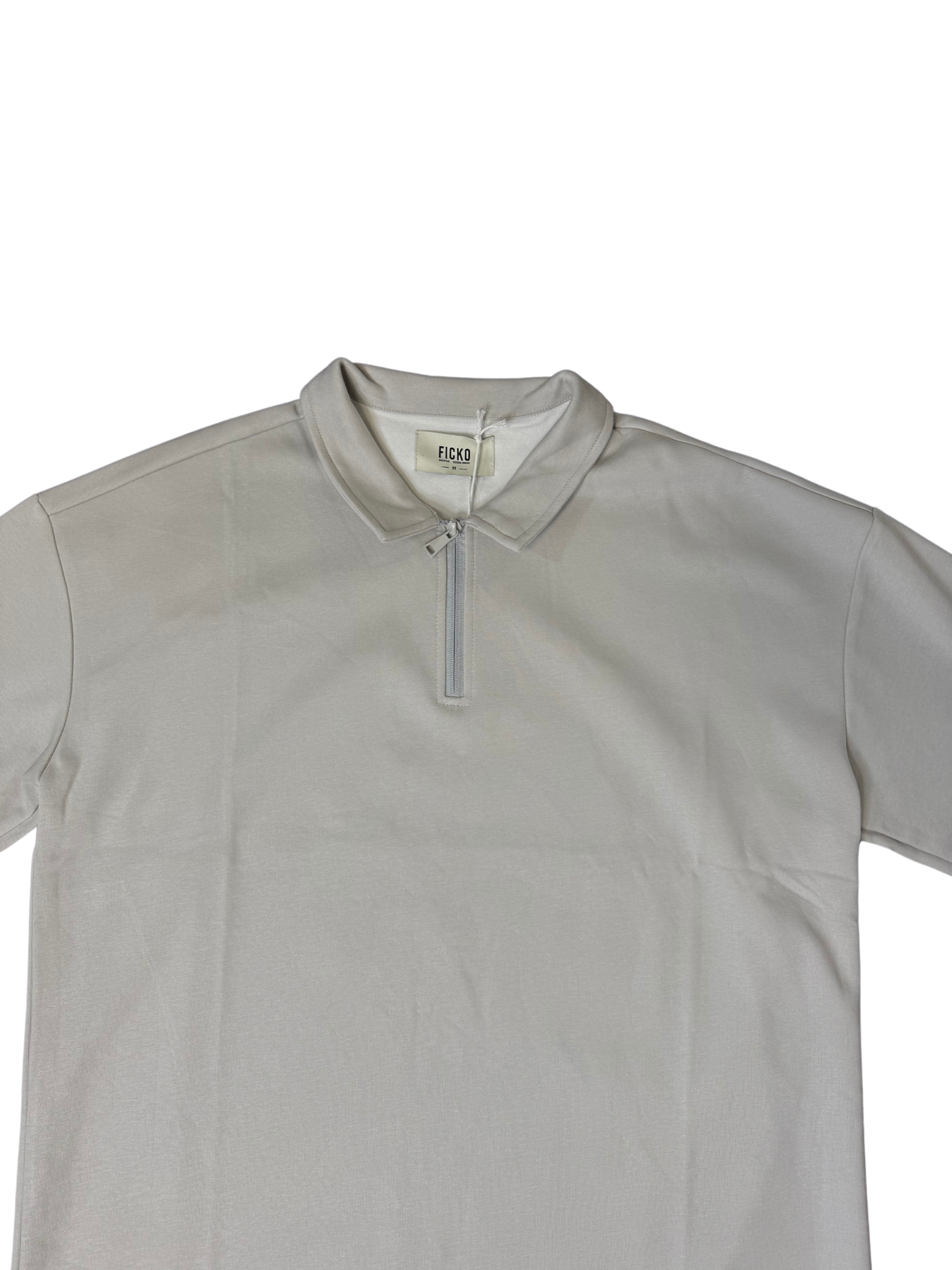Polo ZIP LINE grey
