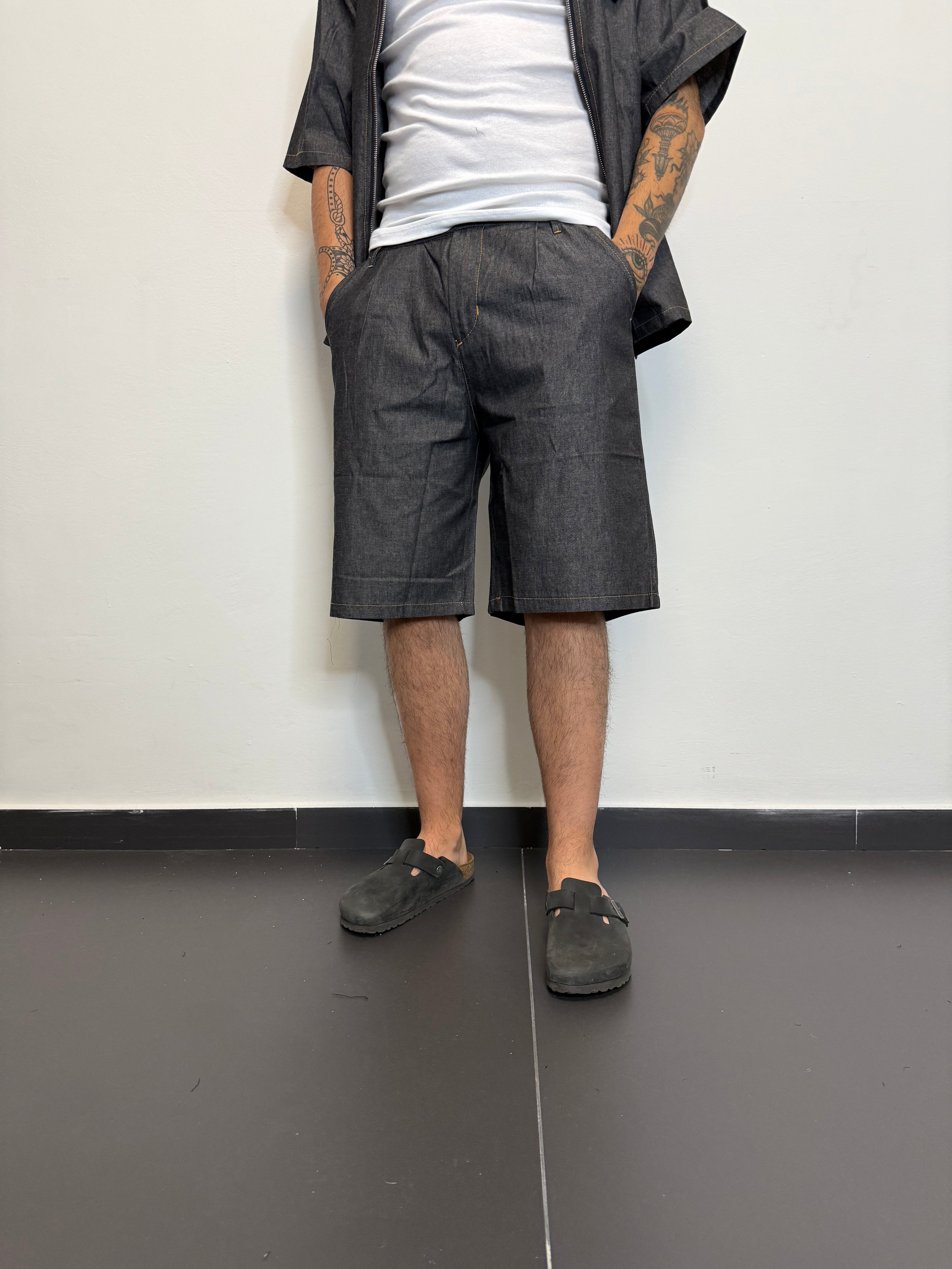 COORDINATO BLACK DEMIN SET