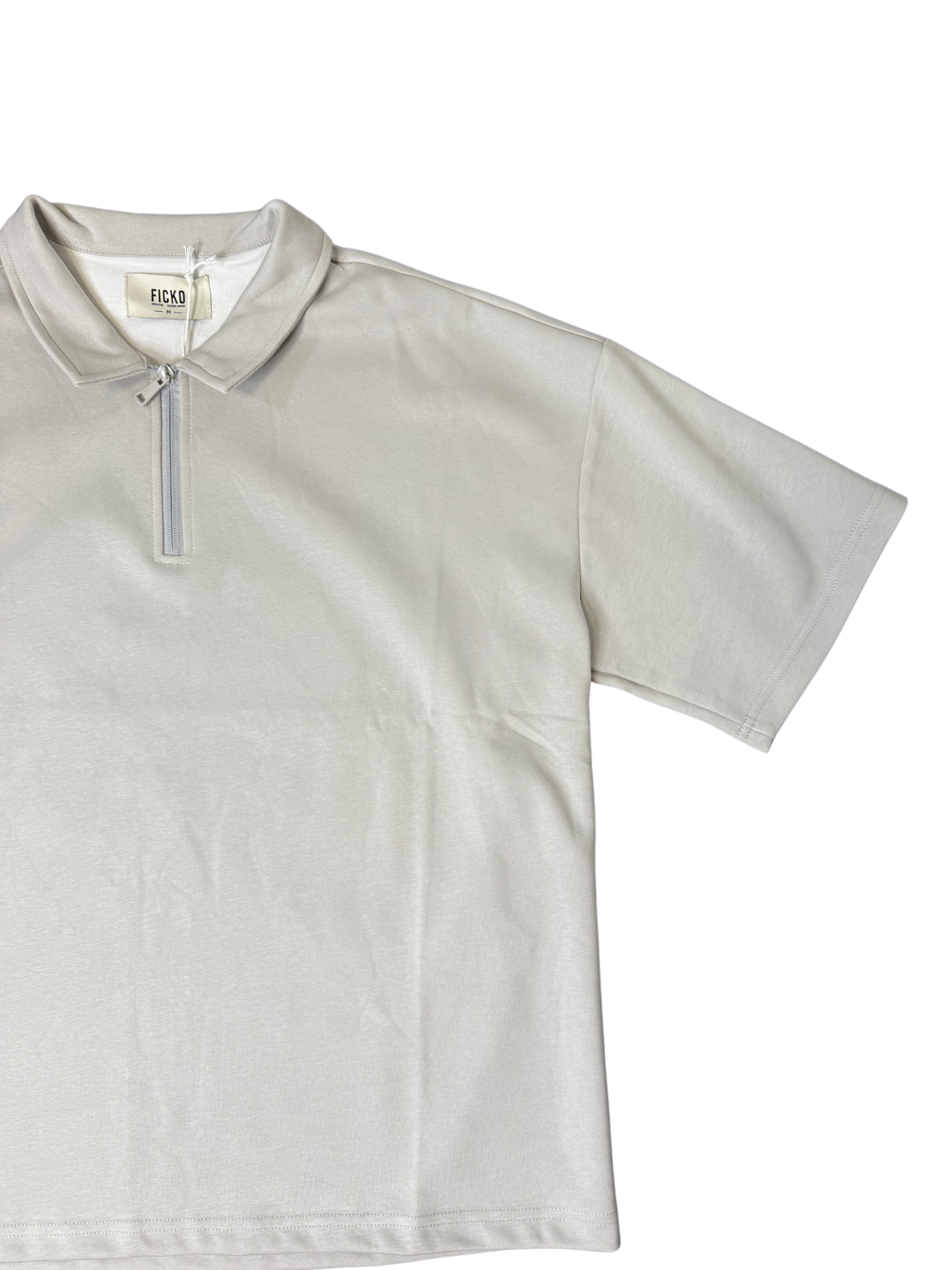 Polo ZIP LINE grey