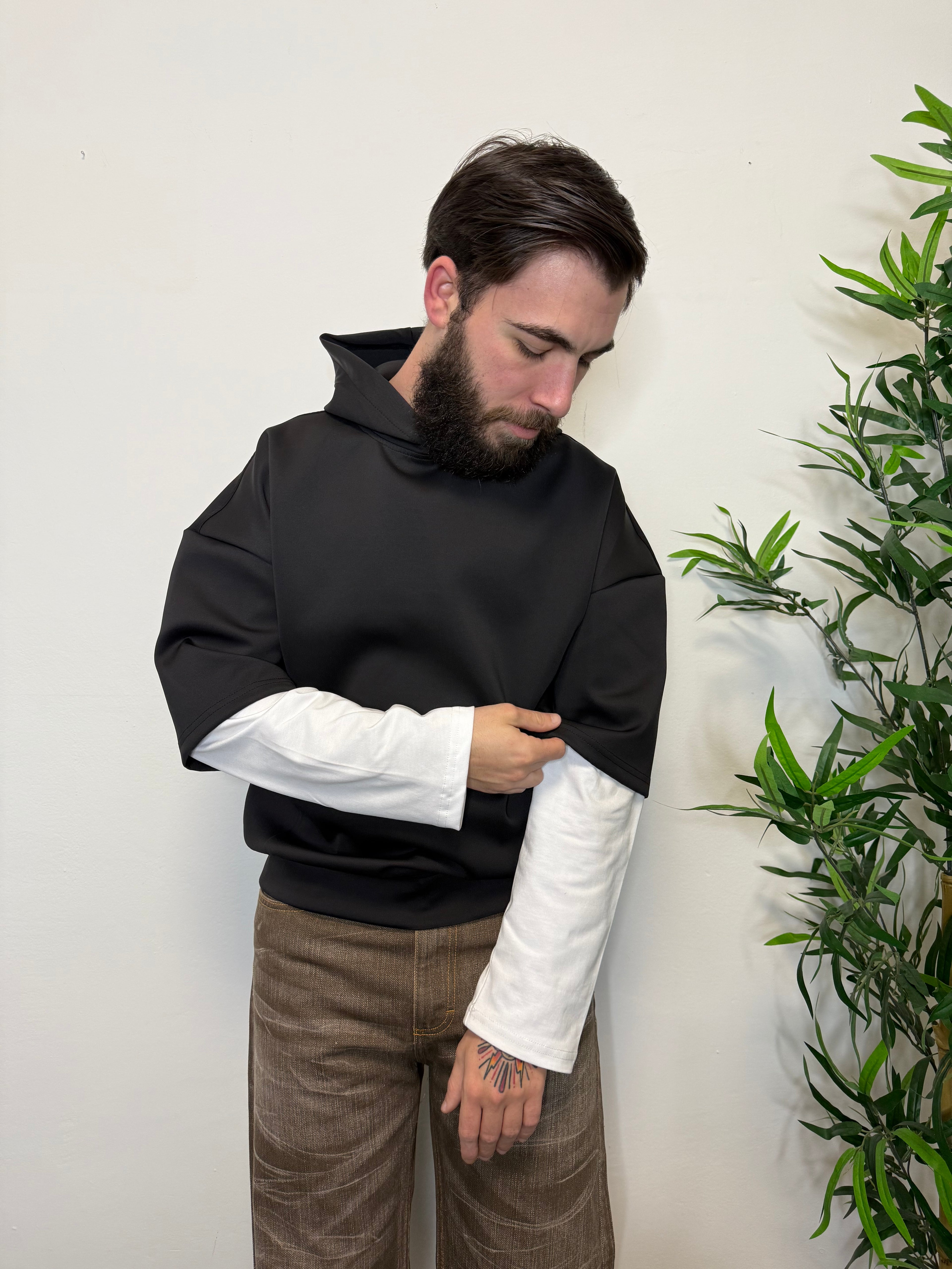 Felpa double sleeve