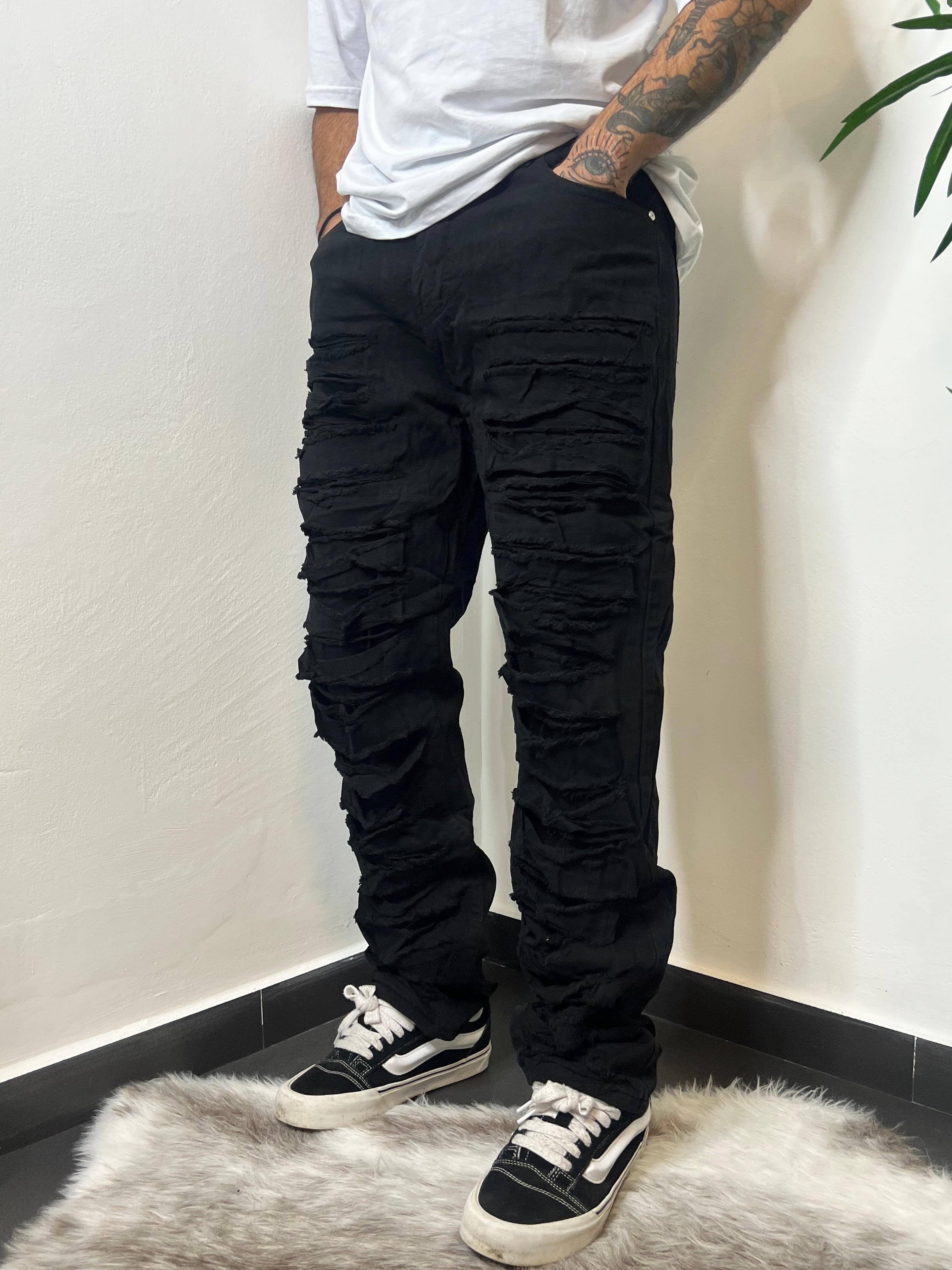 Jeans ripped