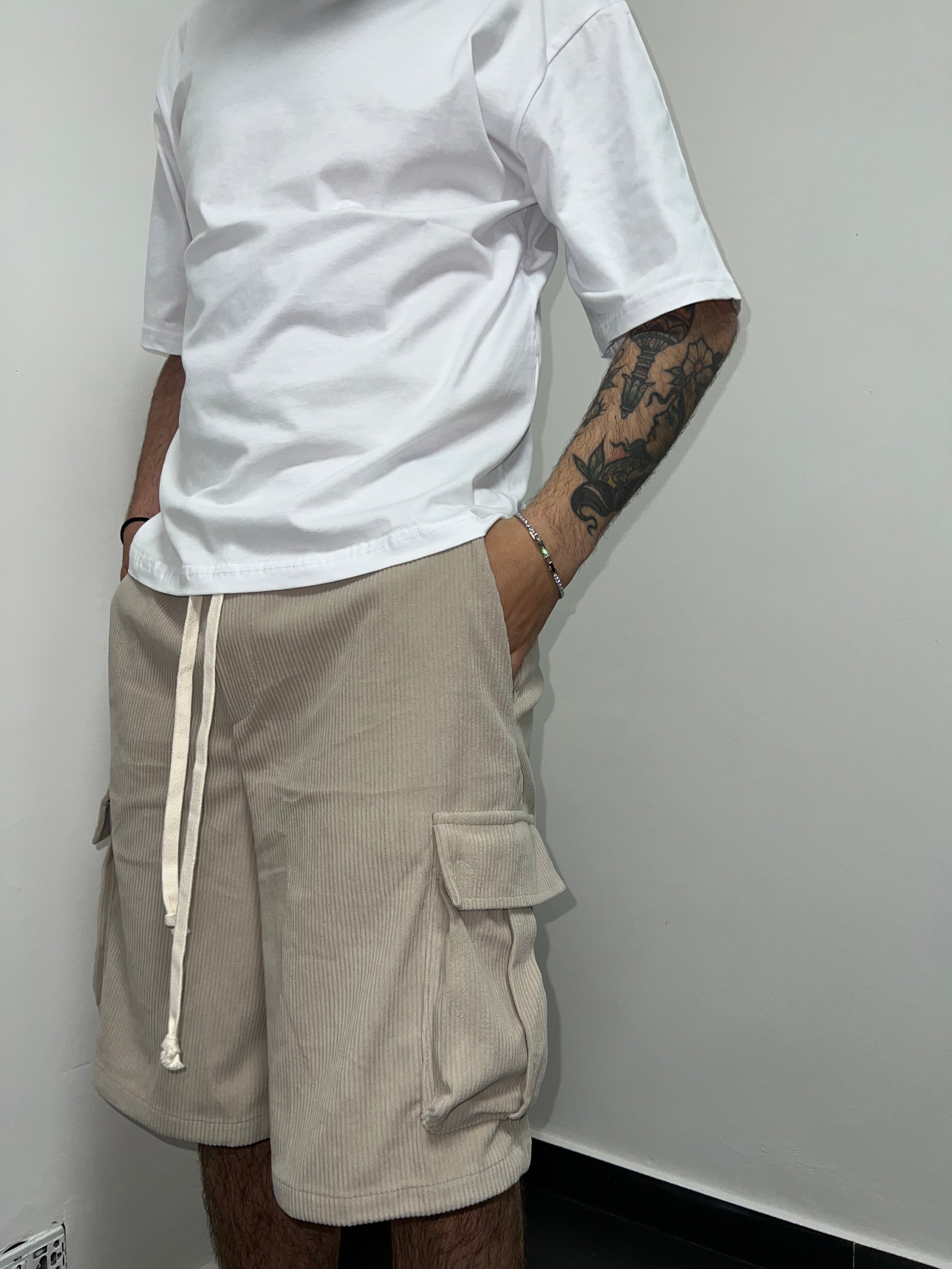 Pantaloncino a costine