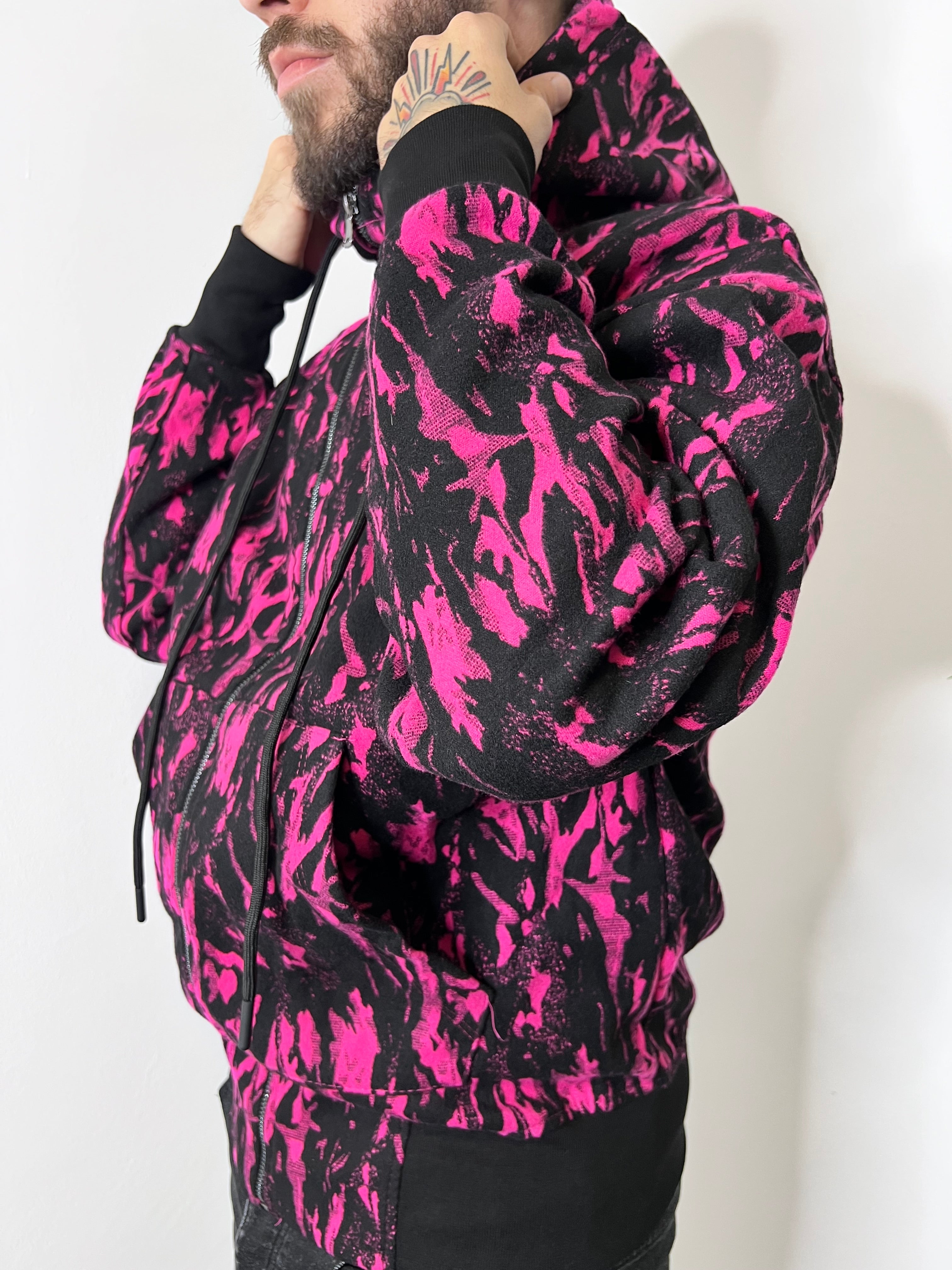 Felpa con fantasia fucsia