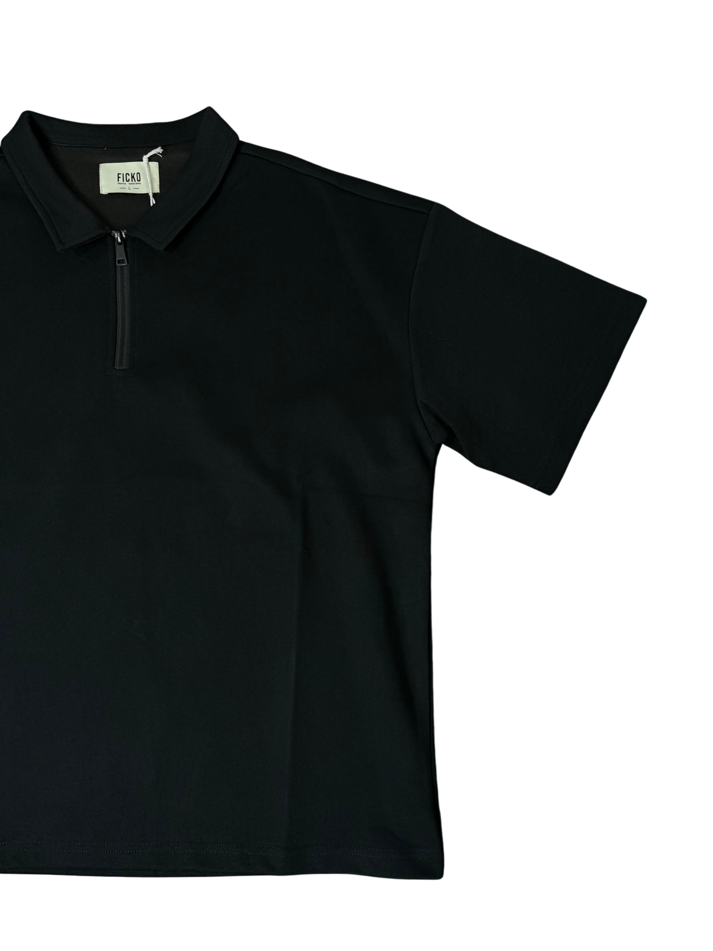 Polo ZIP LINE black