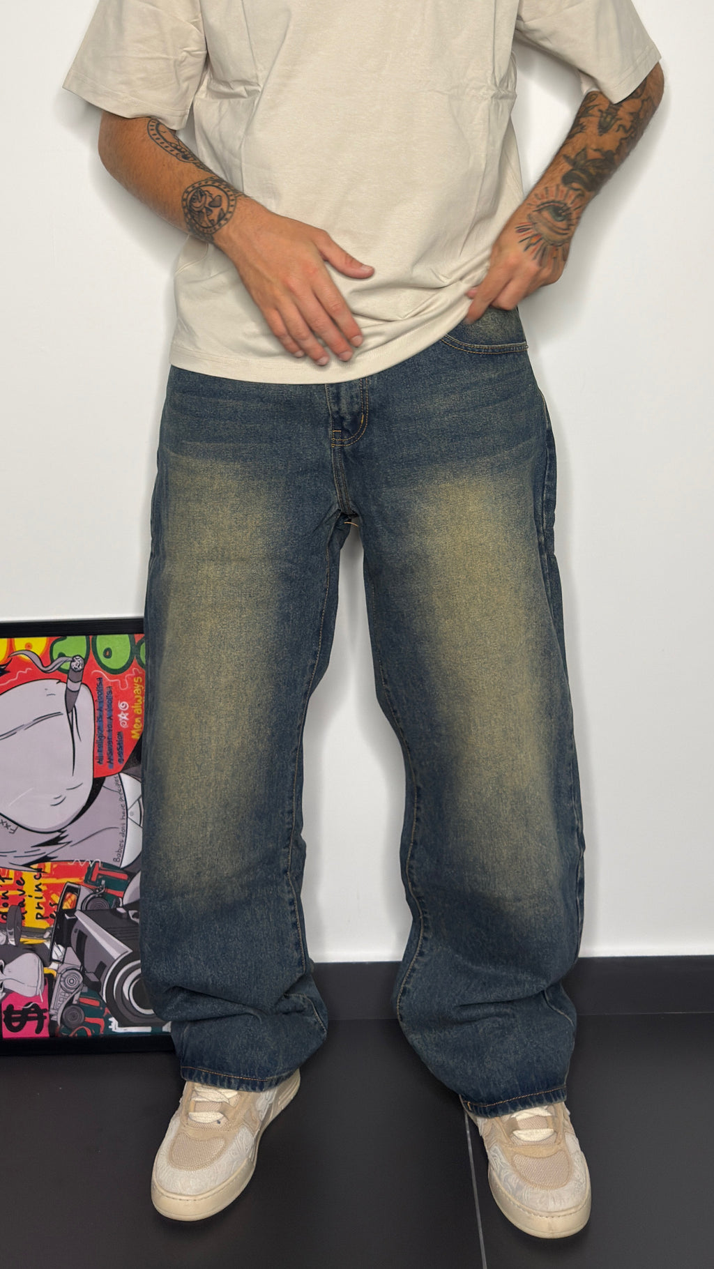 Jeans WASHED baggy