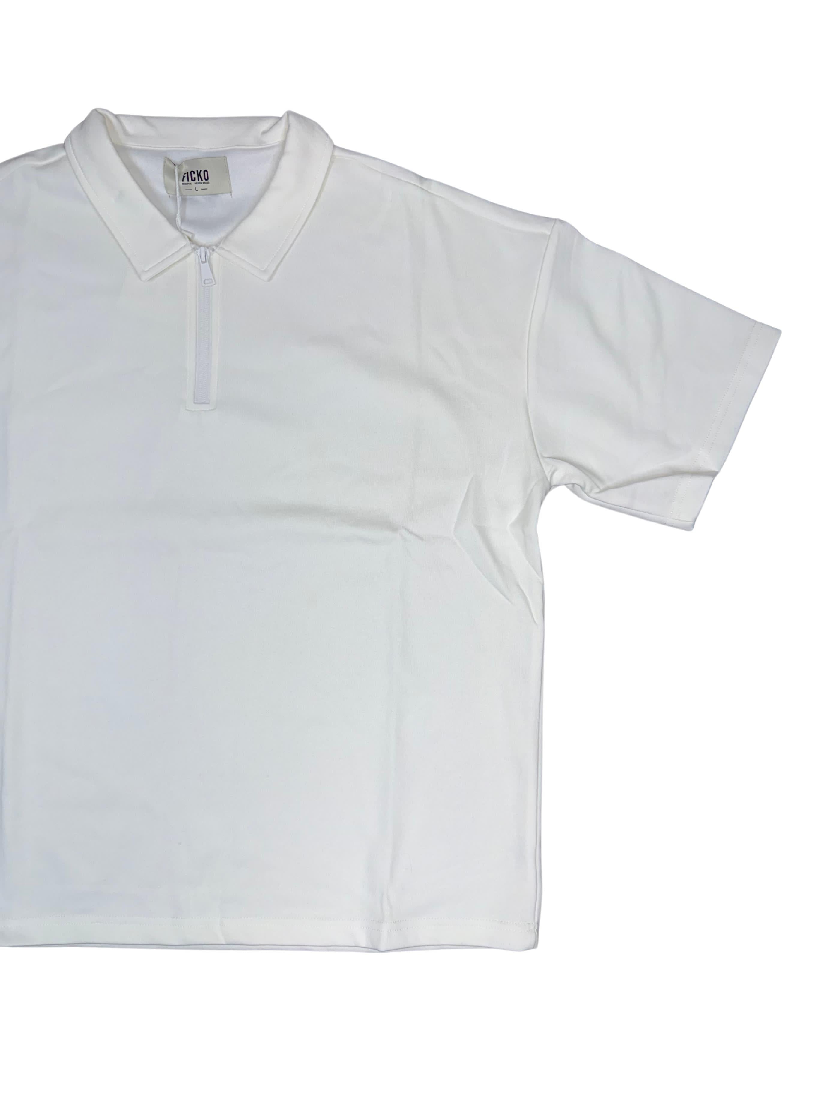 Polo ZIP LINE white