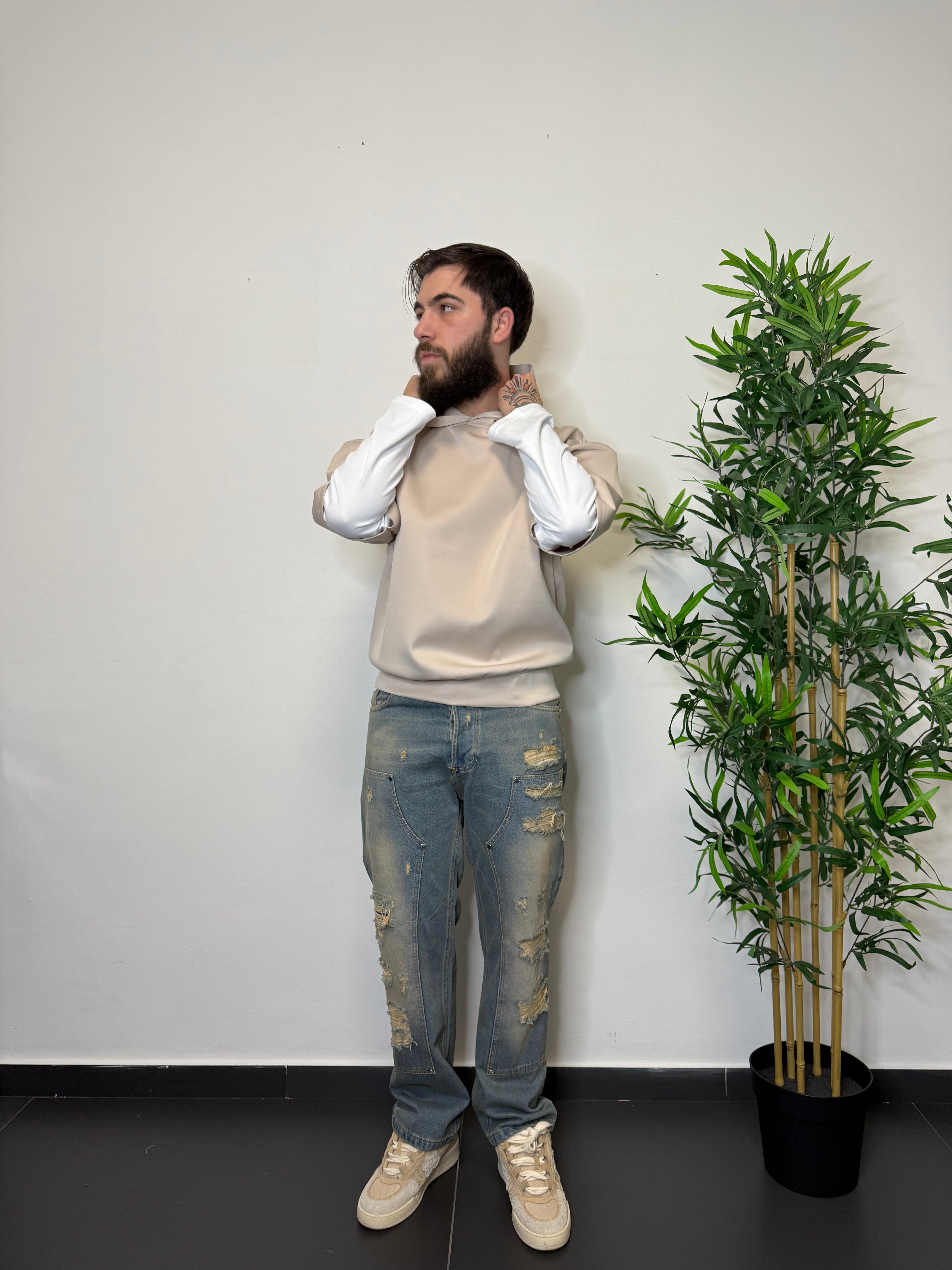 Felpa double sleeve