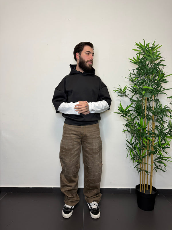 Felpa double sleeve