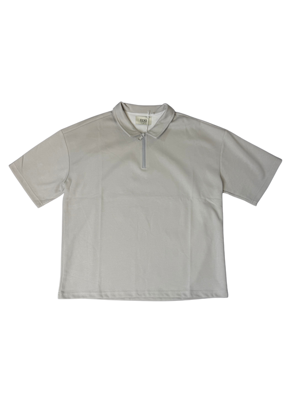 Polo ZIP LINE grey